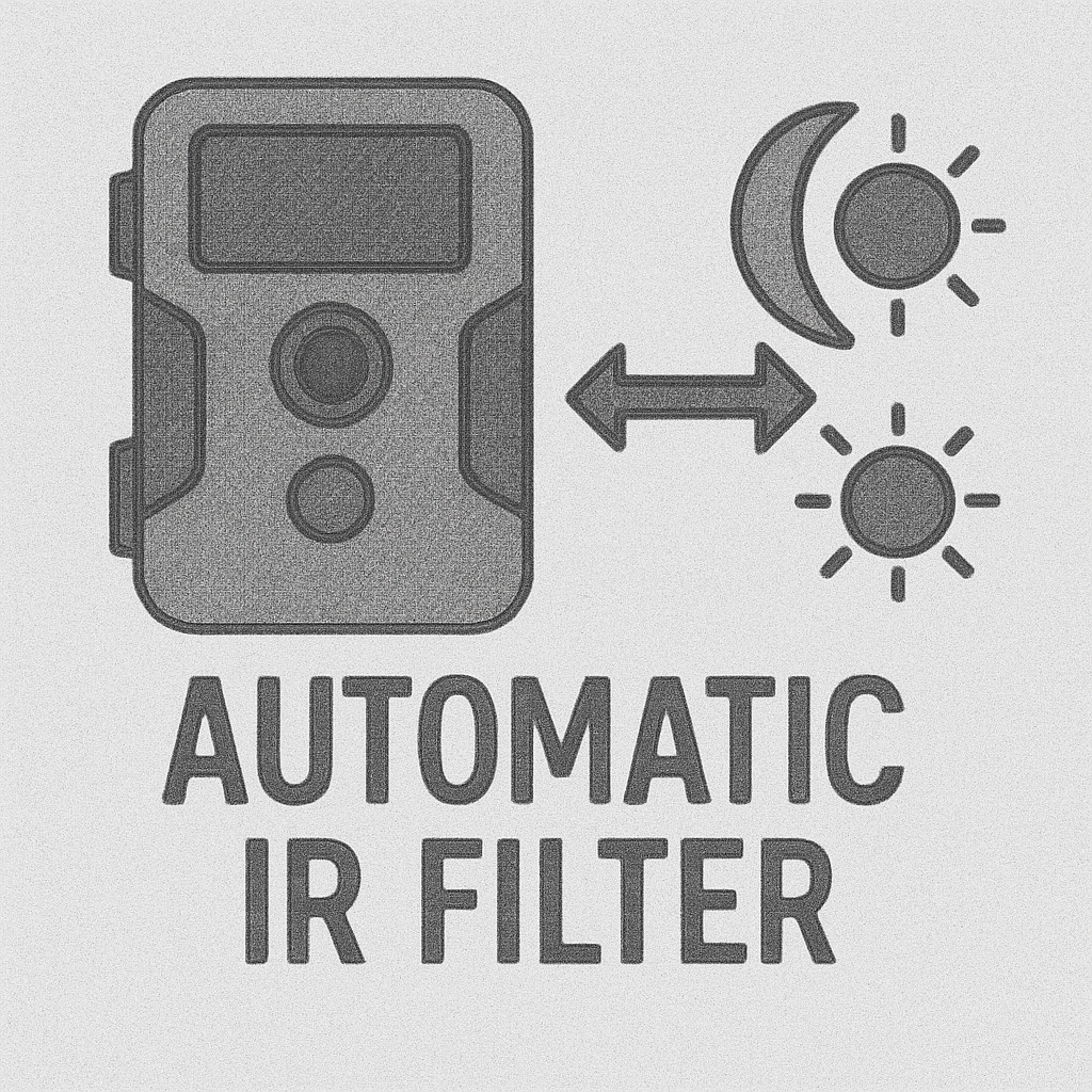Automatisk IR-filter i vildtkameraer