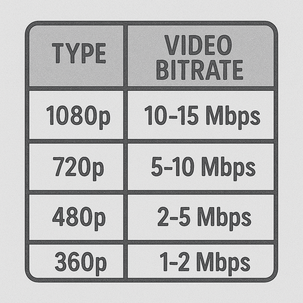 Bitrate i Trail Kameraer