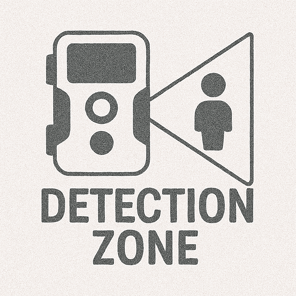 Vildtkamera Detektionszone